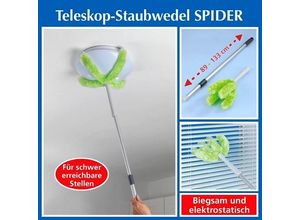 4008838323649 - Staubwedel Teleskop Staubwedel SPIDER Ø 6 cm x H 89-133 cm