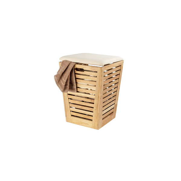 4008838331903 - WENKO Wäschetruhe mit Sitzpolster Norway Wäschesammler & Badhocker massives Walnussholz 55 L Braun Walnussholz walnuss Baumwolle Polyester 4008838331903 - WENKO Wäschetruhe mit Sitzpolster Norway Wäschesammler & Badhocker massives Walnussholz 55 L Braun Walnussholz walnuss Baumwolle Polyester