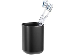 4008838336083 - Zahnputz Becher Bürsten Halter Zahnpasta Davos Schwarz Bad wc Accessoies - schwarz - Wenko