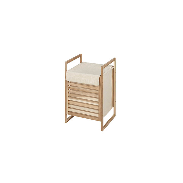 4008838336434 - Wäschetruhe Acina aus fsc® zertifiziertem Akazienholz Braun Holz natur Baumwolle creme Polyester creme - braun - Wenko