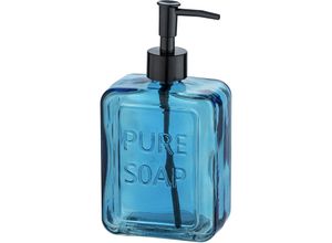 4008838337165 - Seifen Spender 550 ml Dosierer Lotion pure blau Bad wc Accessoires Küchen - blau - Wenko