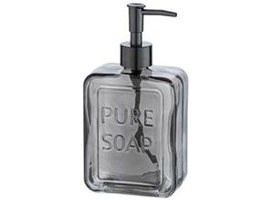 4008838337868 - Seifen Spender pure soap 550 ml Glas Dosierer Lotion Bad Accessoires wc - grau - Wenko