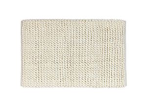 4008838343746 - Badteppich Urdu Ecru 60 x 90 cm Mit Melagne-Effekt Beige Polyester ecru Baumwolle - beige - Wenko