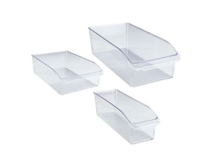 4008838347751 - Aufbewahrungssystem WENKO Lebensmittelaufbewahrungsbehälter Gr B H 31 cm x 95 cm farblos (transparent) Frischhaltedosen Kühlschrank-Organizer