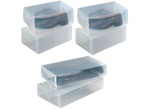 4008838354629 - Aufbewahrungsbox für Schuhe und Stiefel 6-teilig Transparente Schuhaufbewahrung 6-tlg Transparent Polypropylen transparent - transparent - Wenko