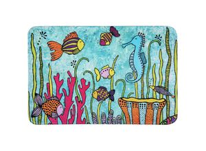 4008838360231 - Badematte RollinArt Ocean Life 45 x 70 cm Mehrfarbig Polyester mehrfarbig - mehrfarbig - Wenko