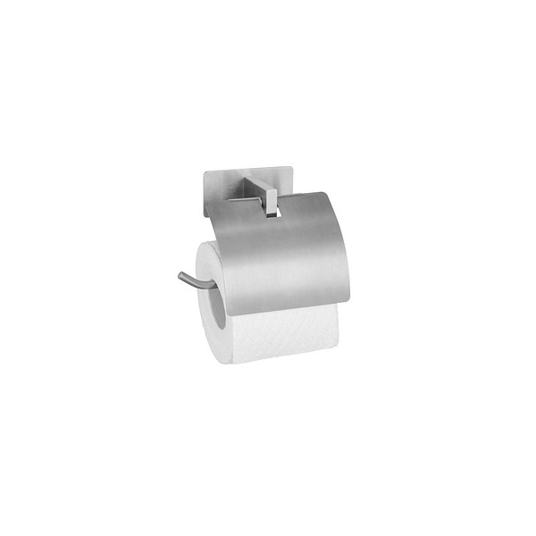 4008838367957 - Turbo-Loc® Toilettenpapierhalter mit Deckel Genova Matt Befestigen ohne Bohren mit Spezial-Klebepad Silber matt Edelstahl rostfrei matt - silber 4008838367957 - Turbo-Loc® Toilettenpapierhalter mit Deckel Genova Matt Befestigen ohne Bohren mit Spezial-Klebepad Silber matt Edelstahl rostfrei matt - silber