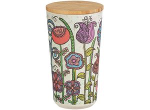 4008838373095 - Aufbewahrungsdose pla Flowers 095 l Bambusdeckel mit Silikonring zur luftdichten Aufbewahrung  Mehrfarbig Kunststoff - pla mehrfarbig Bambus