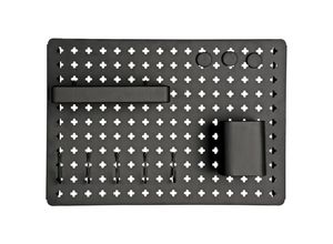 4008838381656 - Wand-Organizer mit 3 Magneten 5 Haken und 2 Behältern - Weiß - Wenko