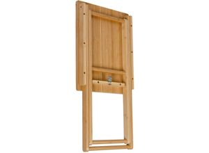 4008838385517 - Lackierter Bambus Klapptisch maui Indoor & Outdoor Beistelltisch Balkon - Braun - Wenko