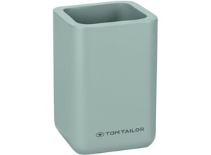 4008838401484 - Tom tailor Zahnbürstenhalter für Zahnbürste und Zahnpasta Grün Zahnputzbecher Badezimmer Organizer Zahnbürsten Halter Zahnbürsten Aufbewahrung