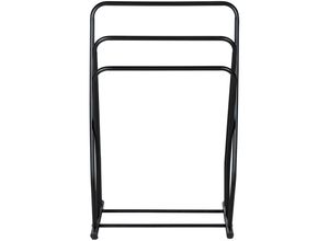 4008838402214 - Metall Handtuchständer Granelli in Schwarz 53 x 80 x 31 cm - Schwarz - Wenko