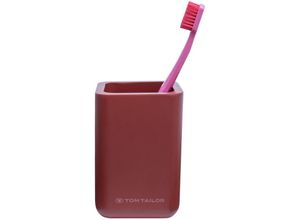 4008838402467 - Tom tailor Zahnbürstenhalter für Zahnbürste und Zahnpasta Coral Zahnputzbecher Badezimmer Organizer Zahnbürsten Halter Zahnbürsten Aufbewahrung