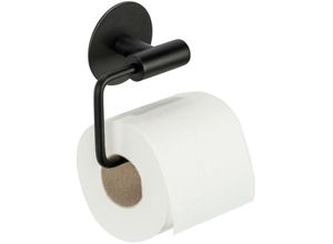 4008838444405 - - Schöner Wohnen Toilettenpapierhalter Meleto Schwarz Halterung Aufbewahrung Gäste-WC Badezimmer - Schwarz