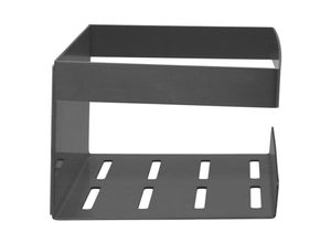 4008838447468 - - Schöner Wohnen Edelstahl Wandablage Meleto Gun-Metal Grey Ordnung Badezimmer Aufbewahrung Ablage - Grau