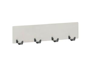 4008838448014 - Haken Leiste Kleider 4 Wand Garderoben Leiste Esperia glänzend Accessoires - silber glänzend - Wenko