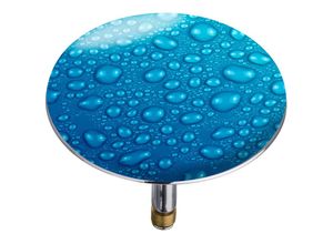 4008838615331 - Badewannenstöpsel Pluggy® xxl Waterdrops für alle handelsüblichen Abflüsse Mehrfarbig Kunststoff mehrfarbig Kunststoff (tpe) schwarz Messing