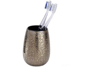 4008838779996 - Zahnputz Becher Marrakesh Zahnpasta Zahnbürsten Halter Accessoires wc - braun - Wenko