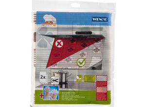 4008838951323 - Dunst-Flachfilter 2er-Set weiß-braun Dunstabzugshauben