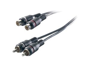 4008928503128 - Speaka Professional - SP-1300380 Cinch Audio Verlängerungskabel [2x Cinch-Stecker - 2x Cinch-Buchse] 3