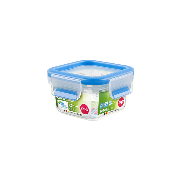 4009049303055 - emsa Frischhaltedose CLIP & CLOSE 59 cm hoch transparent blau 02 l 1 St