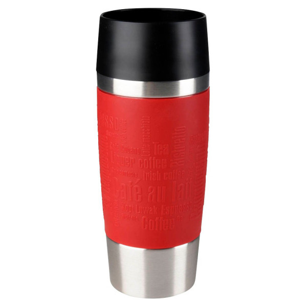 4009049351582 - Thermobecher Travel Mug Trinkgefäße Gr 360 ml rot Thermobecher und Coffee to go Edelstahl 360Trinköffnung 4h heiß8h kalt 360 ml