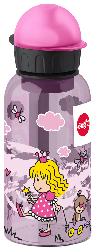 4009049449548 - emsa KIDS Trinkflasche 04 Liter Motiv Monster komplett spülmaschinengeeignet Deckel zerlegbar aus - 1 Stück (518123)