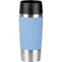 4009049526478 - Thermobecher Travel Mug Wave Trinkgefäße Gr 360 ml 360 ml blau (hellblau) Thermobecher und Coffee to go Trinkgefäße hält Getränke bis zu 4 Stunden heiß oder 8 kalt