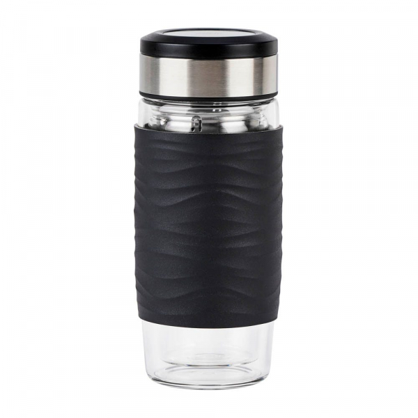 4009049534091 - Tea Mug Glas Teebecher 04 Liter Teebecher für den perfekten Teegenuss on the go Farbe schwarz 4009049534091 - Tea Mug Glas Teebecher 04 Liter Teebecher für den perfekten Teegenuss on the go Farbe schwarz