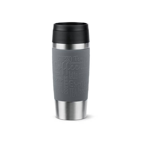 4009049544830 - Thermobecher Travel Mug Classic mit 360-Trinköffnung Trinkgefäße Gr Ø 82 cm x 204 cm 360 ml grau (pfeffer grau) 4h heiß 8h kalt - 360 ml 6h 12h 500 ml 100% dicht