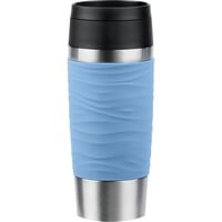 4009049545097 - Thermobecher Travel Mug Classic Wave Trinkgefäße Gr Ø 82 cm x 204 cm 360 ml blau (pastell blau) Thermobecher und Coffee to go 4h heiß 8h kalt 100% dicht spülmaschinenfest 360-Trinköffnung