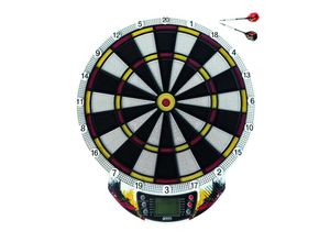 4009197017316 - Dartscheibe elektronisch Nation I elektronische Dartscheibe mit LCD-Anzeige I E-Dartscheibe mit 6 Dartpfeilen & Ersatzspitzen I hochwertiger Dartautomat I Dart für 8 Spieler