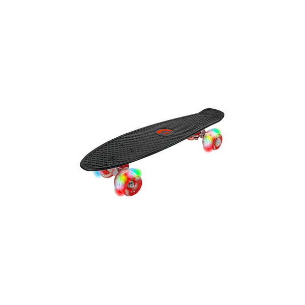 4009197303457 - LED Skateboard Retro für Kinder ABEC 7 Kugellager Leucht-Räder mit LED