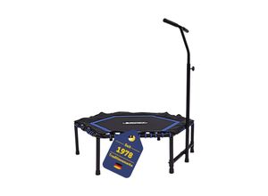 4009197571030 - Fitness und Sport Trampolin mit Griff I hochwertiges Sport Trampolin Indoor I Fitness Trampolin 120 x 108 cm I Trampolin Fitness mit verstellbarem Griff I Sportgeräte Zuhause