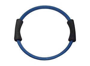 4009197613600 - Pilates Power Toning-Ring 37cm in blau I Widerstand Mittel I Fitnessring mit Schaumstoffgriffen I Trainiert besonders die Brust- Arm- Bein- und Bauchmuskeln I Inkl Übungsanleitung