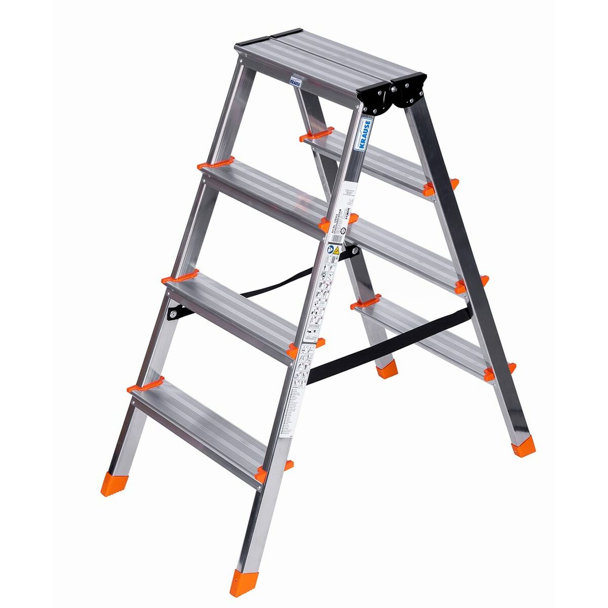 4009199120403 - 4-step folding ladder Krause 120403 Silver Aluminium 4009199120403 - 4-step folding ladder Krause 120403 Silver Aluminium