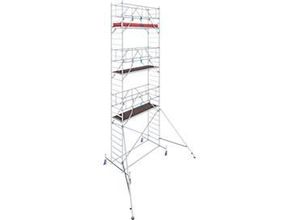 4009199772060 - Alu-Fahrgerüst Serie 10 200 kg m² TÜV-geprüft höhenverstellbare Rollen L 2500 x B 750 x H 8400 mm