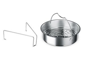 4009209307312 - Dampfgareinsatz FISSLER silber (silberfarben) Ø26cm Edelstahl 18 10 Topfeinsätze Für den Schnellkochtopf