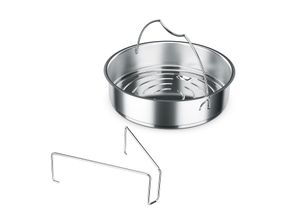 4009209307671 - Dampfgareinsatz FISSLER silber (silberfarben) Ø20cm Edelstahl 18 10 Topfeinsätze mit Dreibein