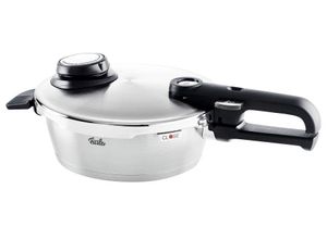 4009209379746 - Schnellkochtopf FISSLER vitavit premium Schnellbratpfanne 18 Liter Töpfe Gr Ø 18 cm silberfarben Schnellkochtöpfe Verriegelungsanzeige Einstellbares Abdampfen Einstellbare Kochstufen