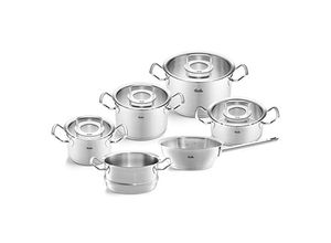 4009209384023 - Topf-Set Original-Profi Collection® Edelstahl 18 10 (Set 6-tlg Kochtopf 16 20 24 + Bratentopf 20 + Sauteuse 20 + Dämpfeinsatz 20cm) Made in Germany silberfarben