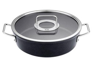 4009209396286 - Bratentopf FISSLER Adamant Töpfe Gr 43 l + Ø 28 cm + Höhe 13 cm schwarz Bratentöpfe Made in Germany