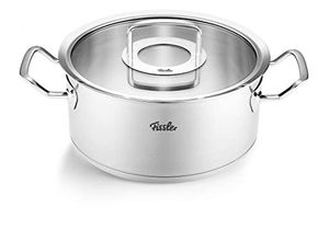 4009209398112 - Bratentopf FISSLER Original-Profi Collection Töpfe Gr 46 l + Ø 24 cm + Höhe 15 cm silberfarben Bratentöpfe Made in Germany