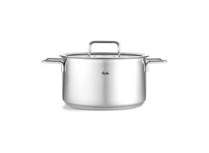 4009209398594 - Kochtopf FISSLER Pure Collection silber (silberfarben) Töpfe 57 l + Ø 24cm + Höhe 18cm Made in Germany B26cm H18cm L35cm