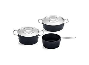 4009209399508 - Topf-Set FISSLER Adamant Töpfe schwarz Topfsets Made in Germany