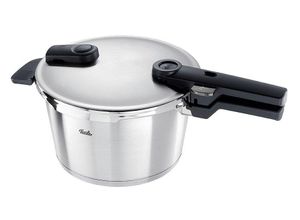 4009209401225 - Schnellkochtopf FISSLER Vitaquick Premium Töpfe Gr 45 l + Ø 22 cm + Höhe 18 cm silberfarben Schnellkochtöpfe Premium Qualität – Made in Germany