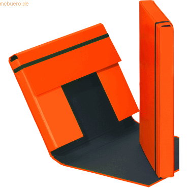 4009212038395 - 6 x Heftbox A4 Pappe orange