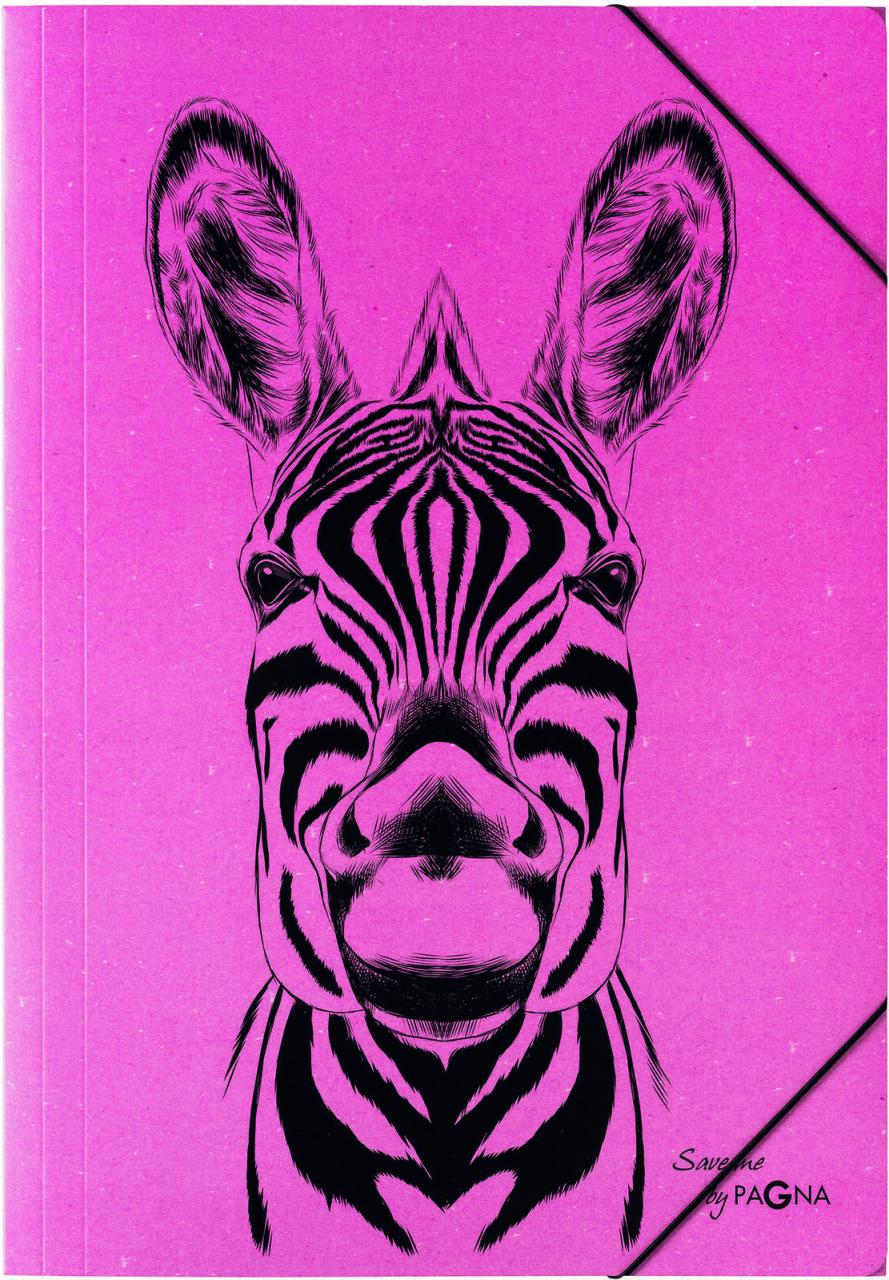 4009212059208 - PAGNA Zeichenmappen Gummizugm A3 Zebra A3 Zebra