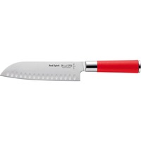 4009215163575 - Santokumesser F DICK Red Spirit silber (edelstahlfarben) Klingenlänge 18cm X50 CrMoV15 Klingenstahl Kochmesser 18 cm Kullenschliff