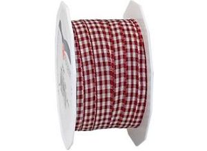 4009236018465 - PRAESENT Motivband 6191020-619 Bordeaux Créme 10 mm x 20 m 2 Stück